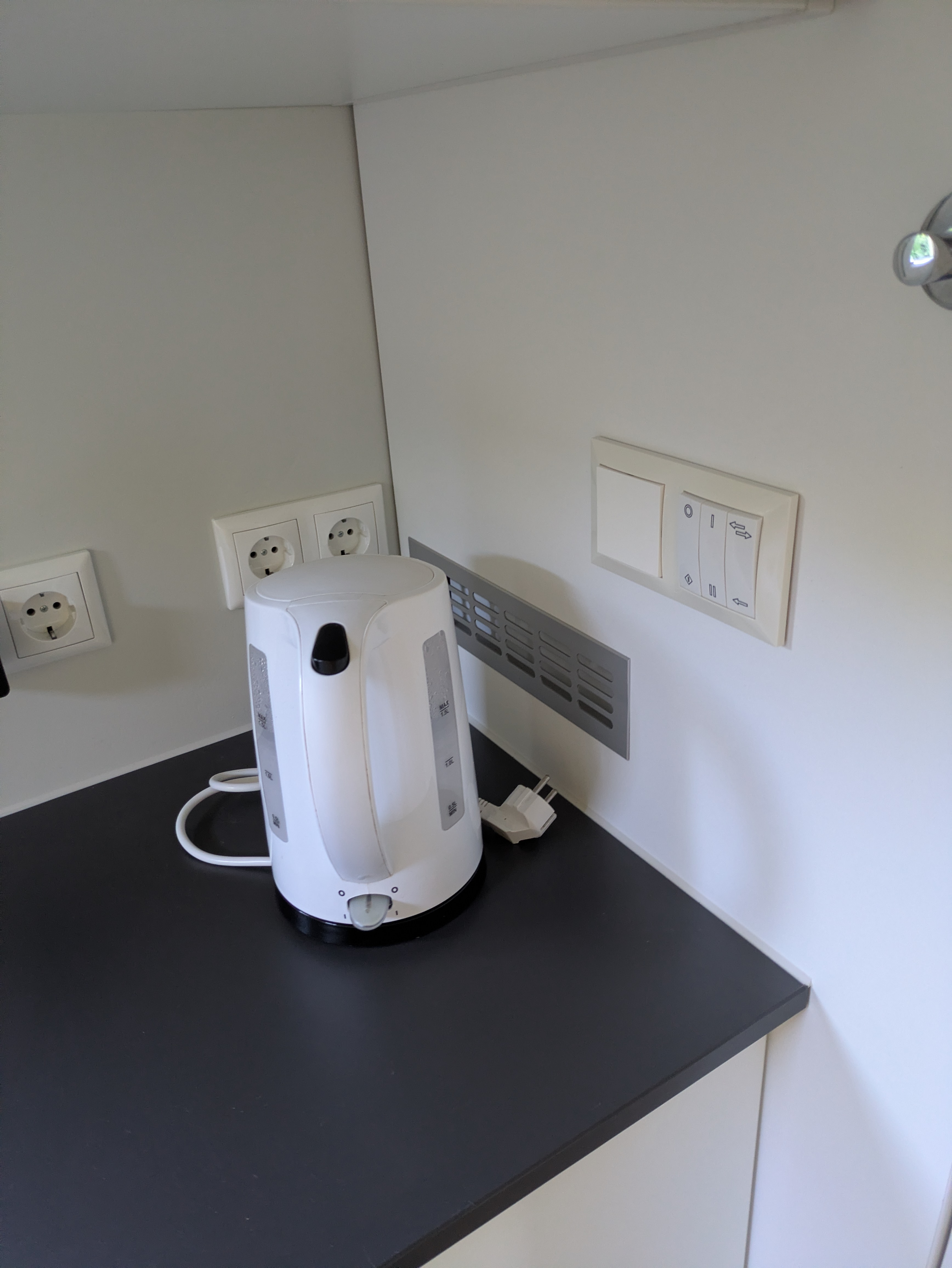 Detailaufnahme Wasserkocher in der Küche